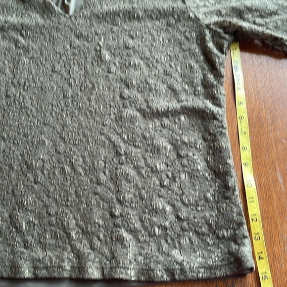 Motto Floral Lace Top Green Sheer Lined Three Quarter Sleeves Size XL - Picture 11 of 14